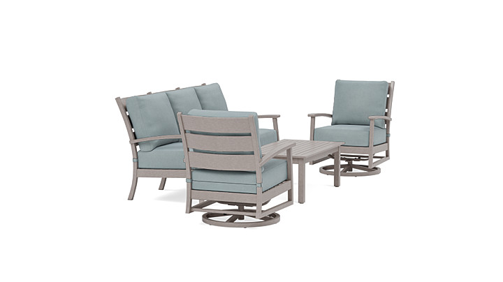 Eden Sofa Set with Swivel Rocking Chairs