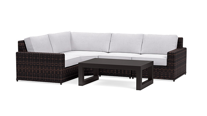 Small scale outdoor sectional hot sale
