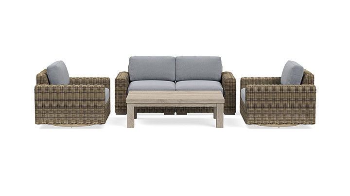 Ludlow Loveseat Set with Swivel Chairs