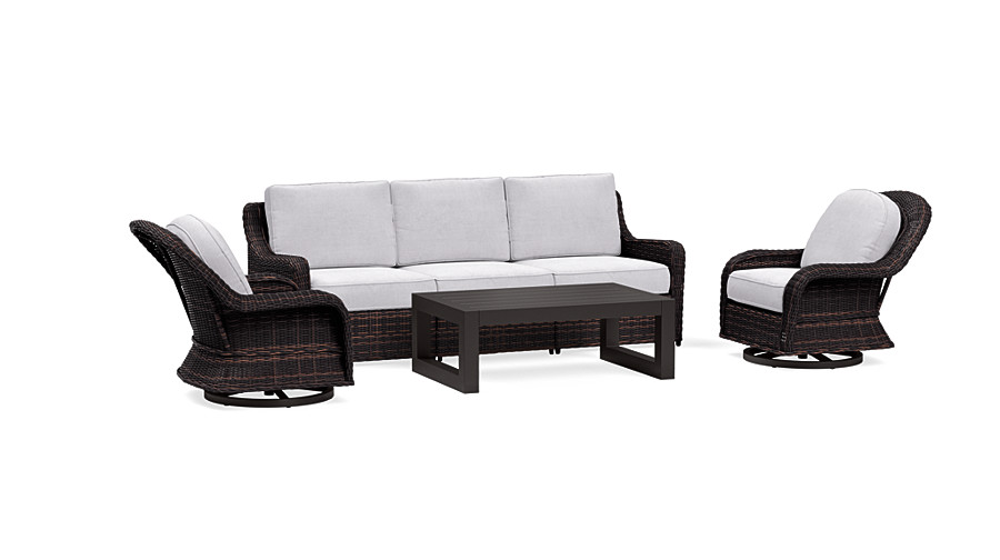 Waverly Outdoor Sofa Set With Swivel