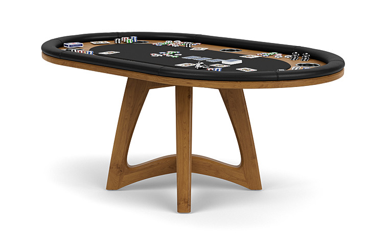 6 person round poker table