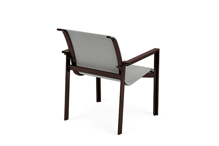 Meza Nesting Dining Chair Sling Seat with Arms - Texacraft