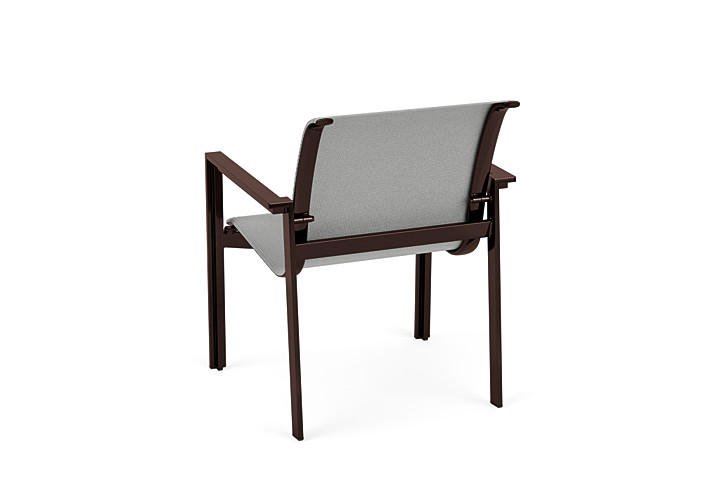 Meza Nesting Dining Chair Sling Seat with Arms - Texacraft