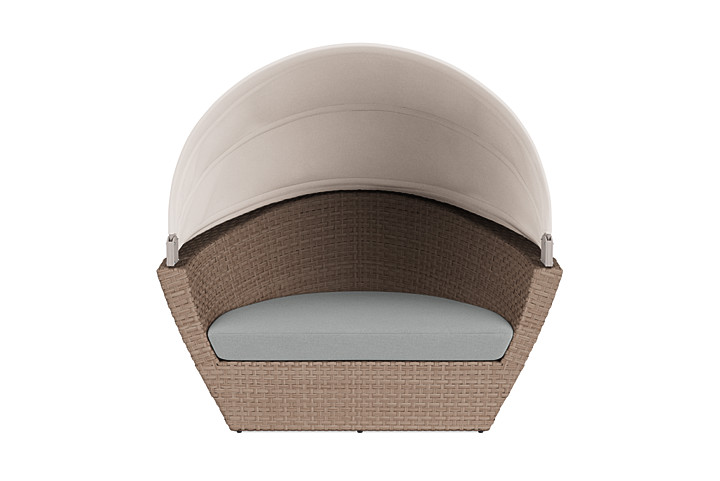 Nexus Ultra Lounger with Canopy - Driftwood Weave - Texacraft