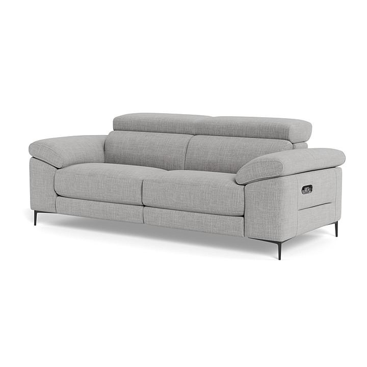 cora fabric electric recliner sofa