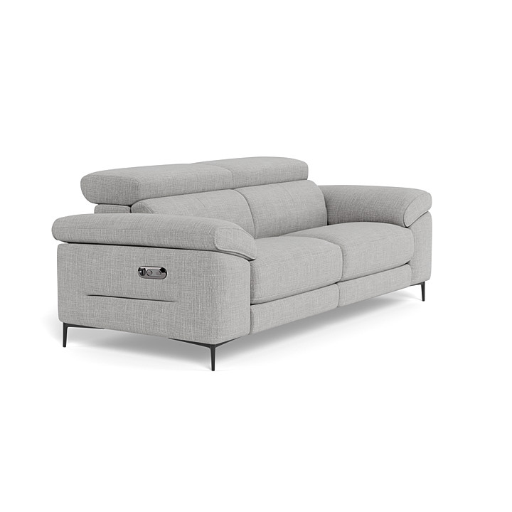 cora fabric electric recliner sofa