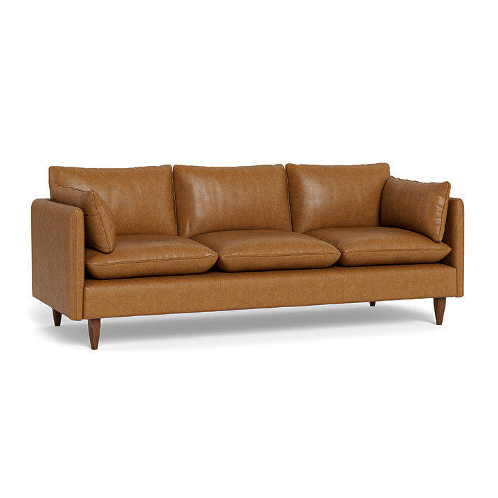 3 Seat Tan Leather Eton Sofa Freedom, How Much Does A 3 Seater Leather Sofa Weigh