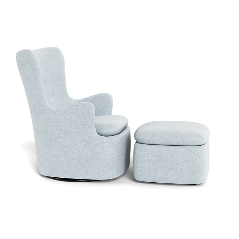 Buy Glider Fabric Armchair And Ottoman Online in NZ Freedom