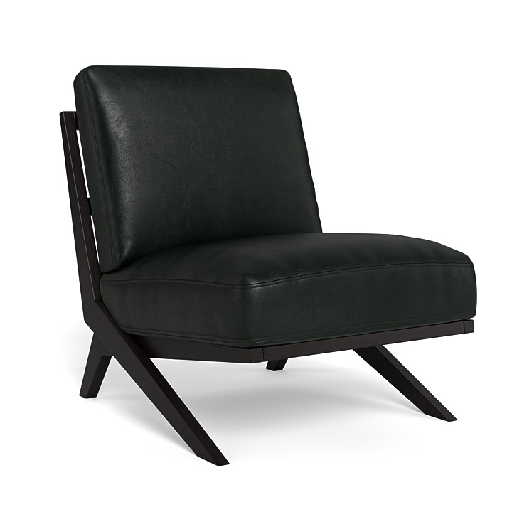 black leg armchair