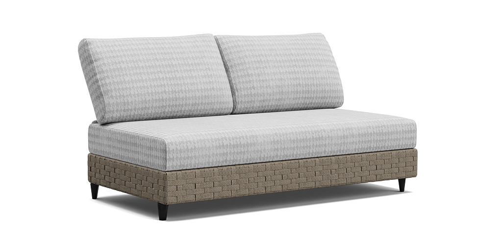 Delta Outdoor Seater Armless Sofa with Storage