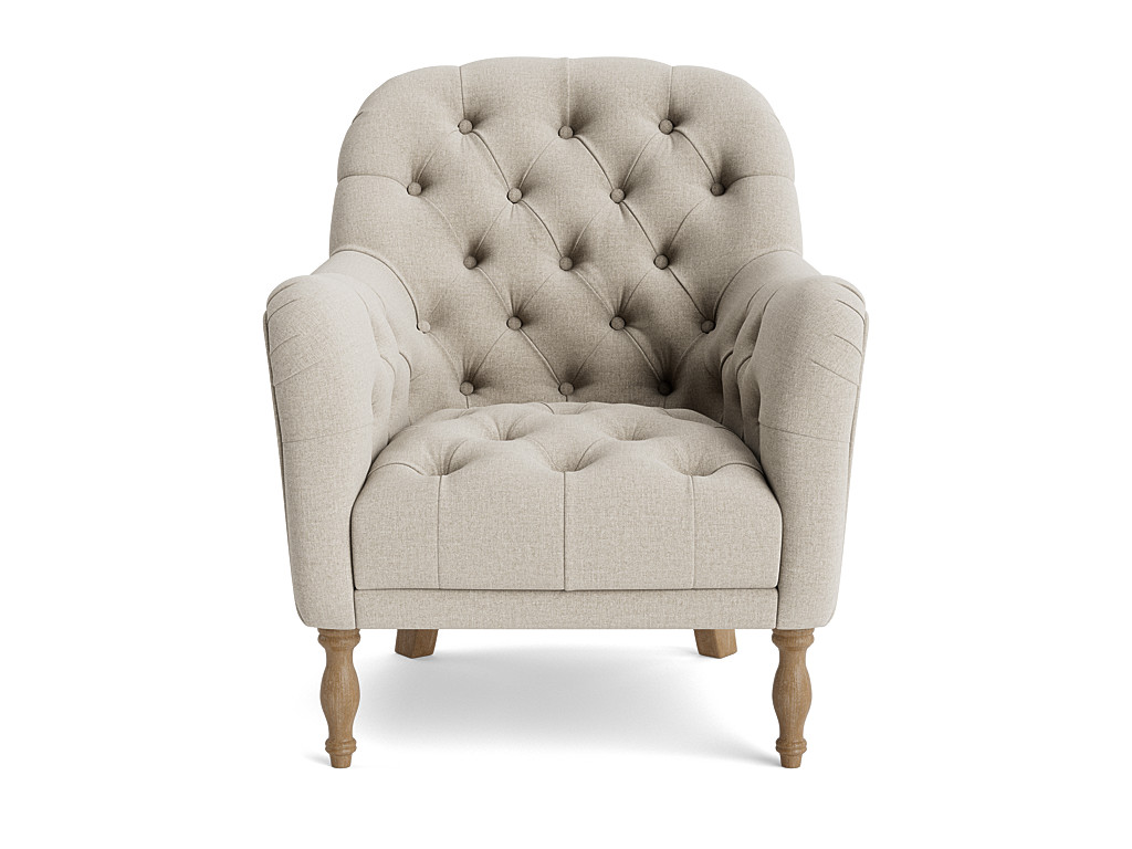 grey shell armchair