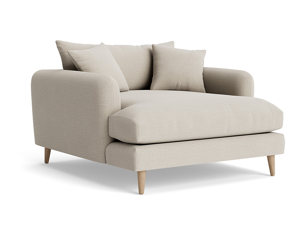 Squishmeister Love Seat Chaise Modern Snuggle Chair Loaf