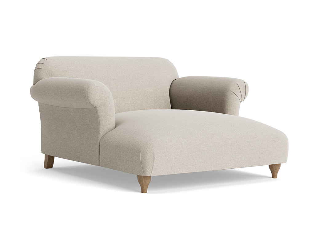 Souffle Love Seat Chaise Elegant Snuggle Chair Loaf