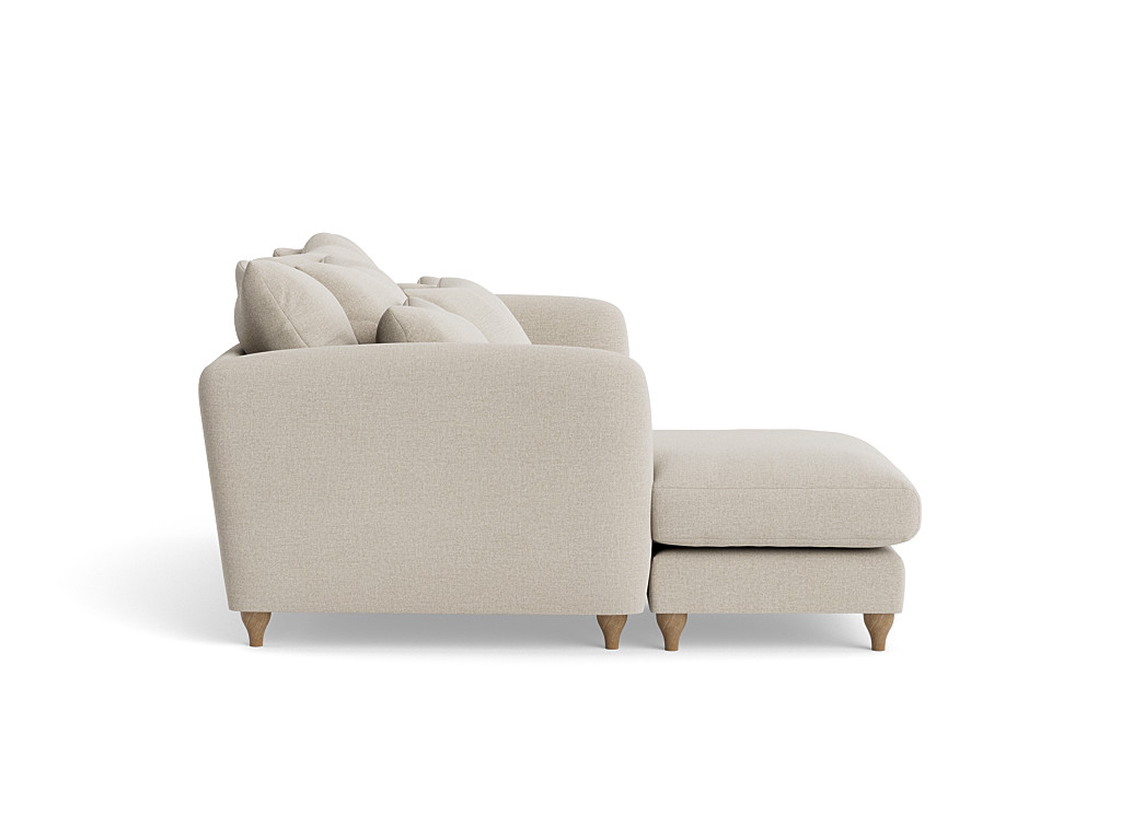 Podge Chaise Sofa Squishy Fabric LShaped Sofa Loaf