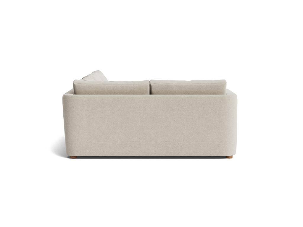 Easy Glider Corner Sofa | Upholstered Mid-Century Corner Sofa | Loaf