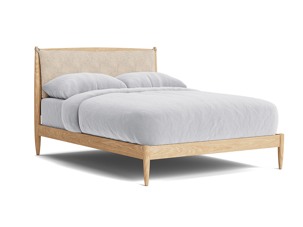 Shearer Bagel Bed in Warm Ash | Upholstered Beds | Loaf