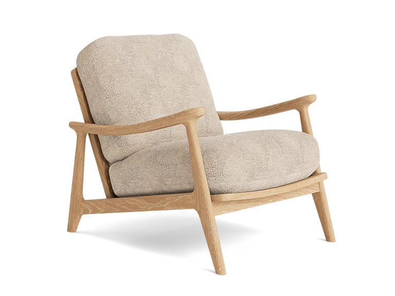 Shearer Squishbag Accent Chair in Whitewashed Oak | Wooden Shearer Squishbag Accent Chair in Whitewashed Oak | Wooden