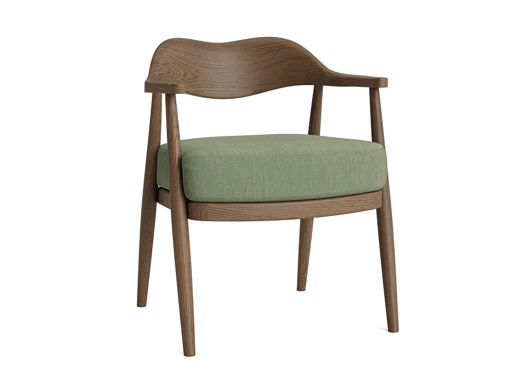 Dweller Kitchen Chair - Standard - Natural Cotton Linen - Light Oak
