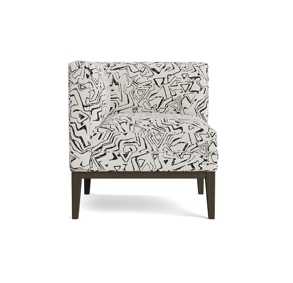 mason left arm corner chair