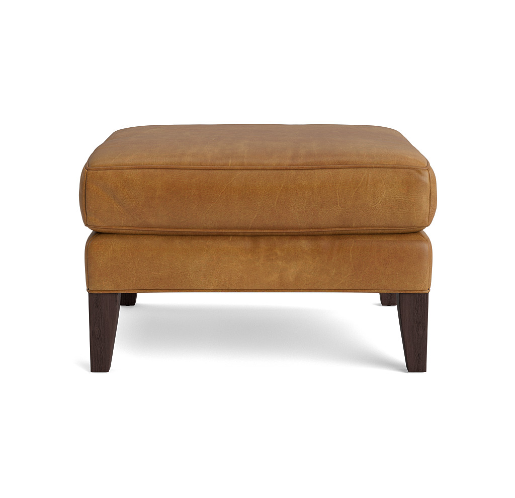 Cara Leather Ottoman