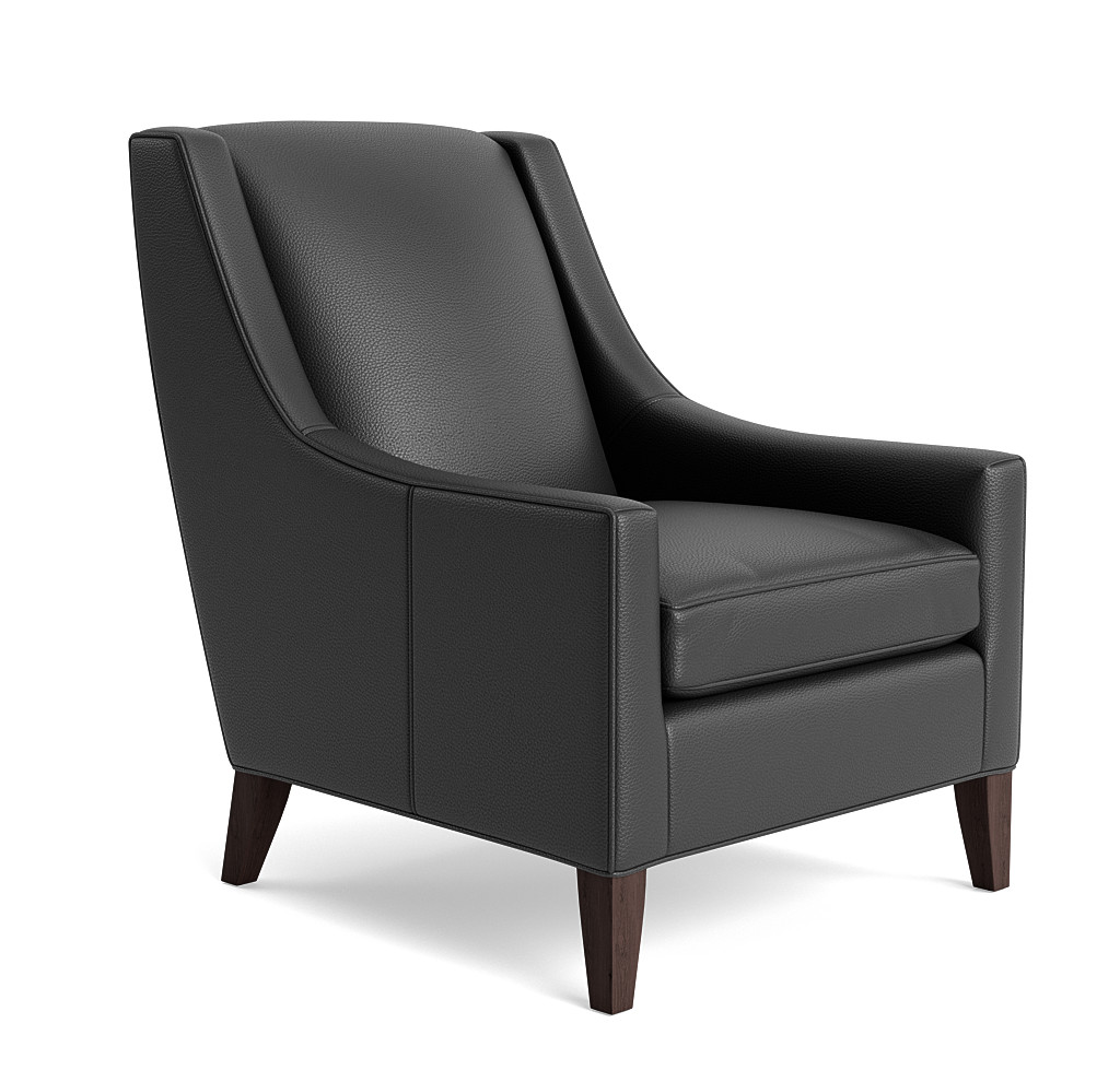 tall leather armchair