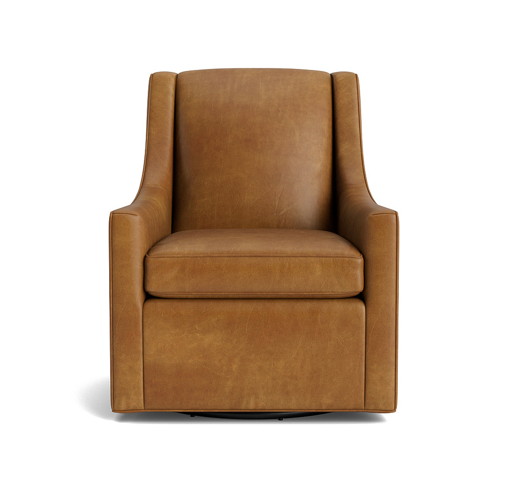Cara Leather Tall Swivel Chair
