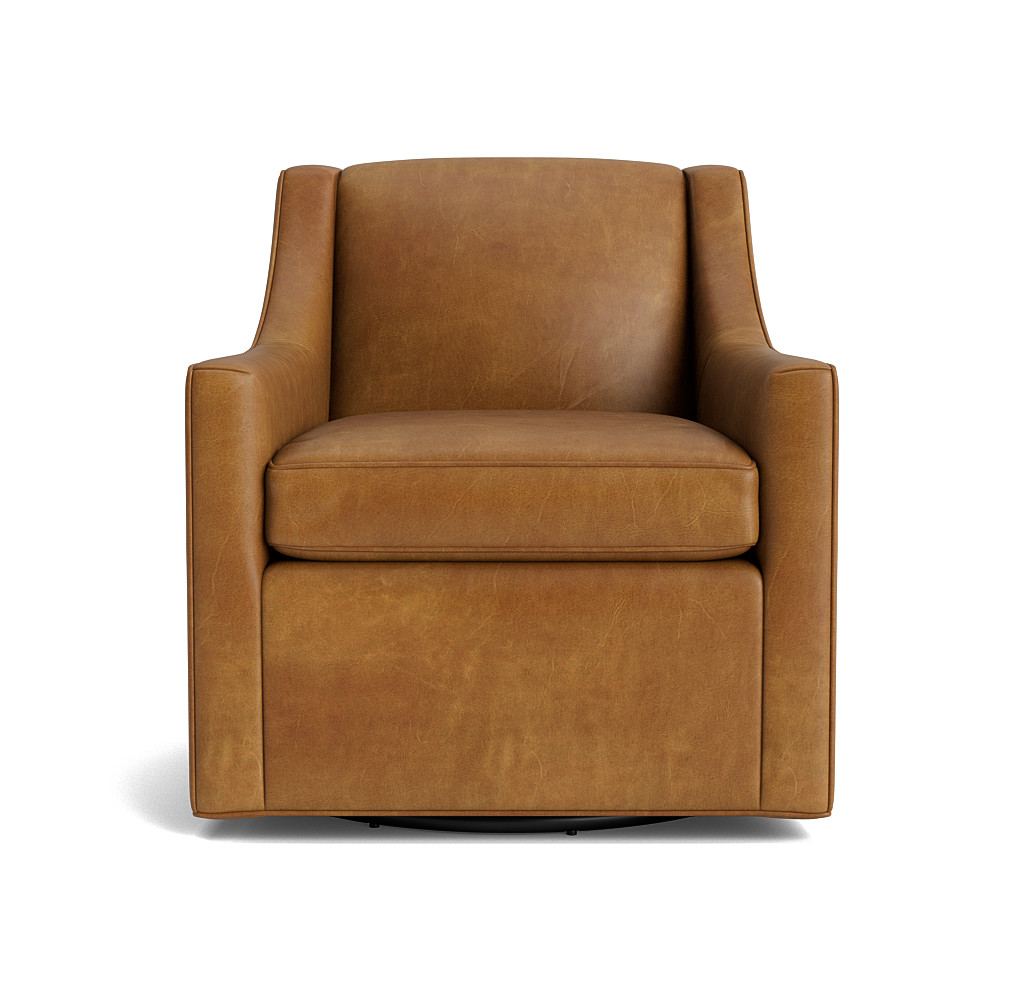 Cara Leather Swivel Chair
