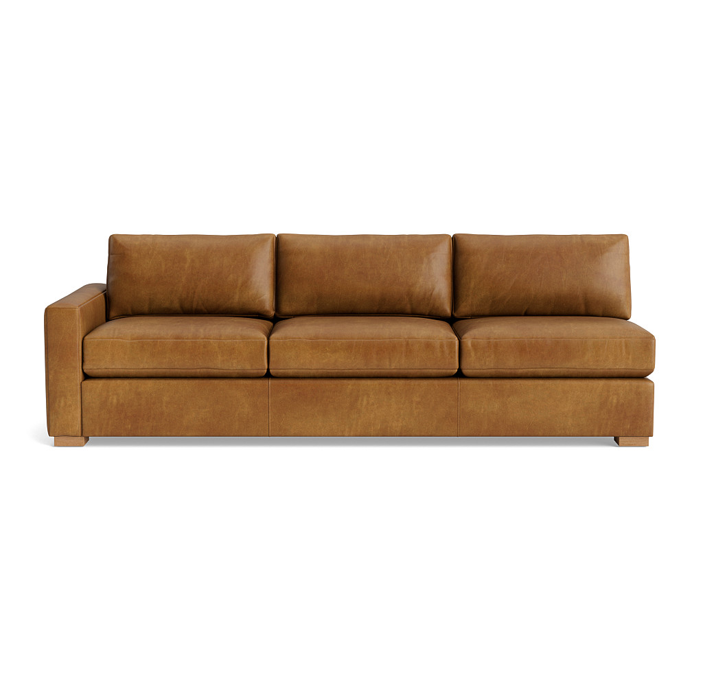 Carson Leather Left Arm Sofa
