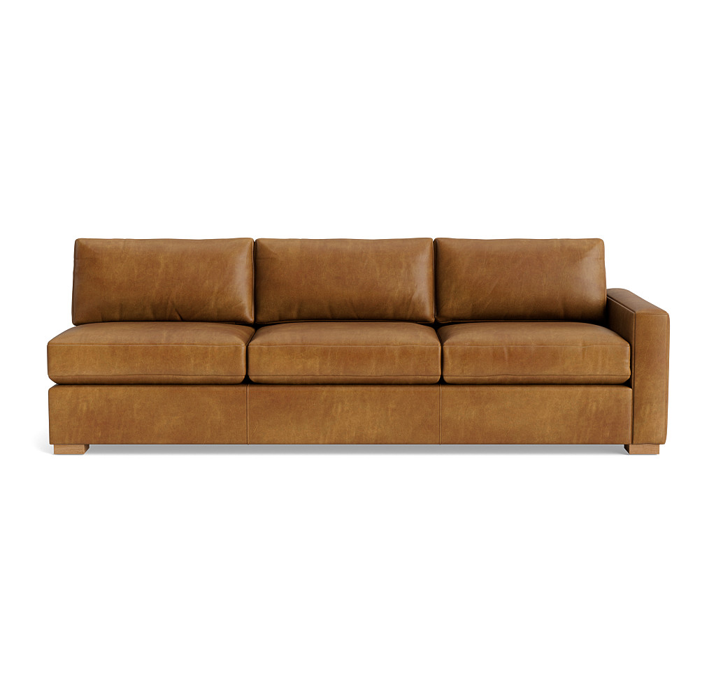 Carson Leather Right Arm Sofa