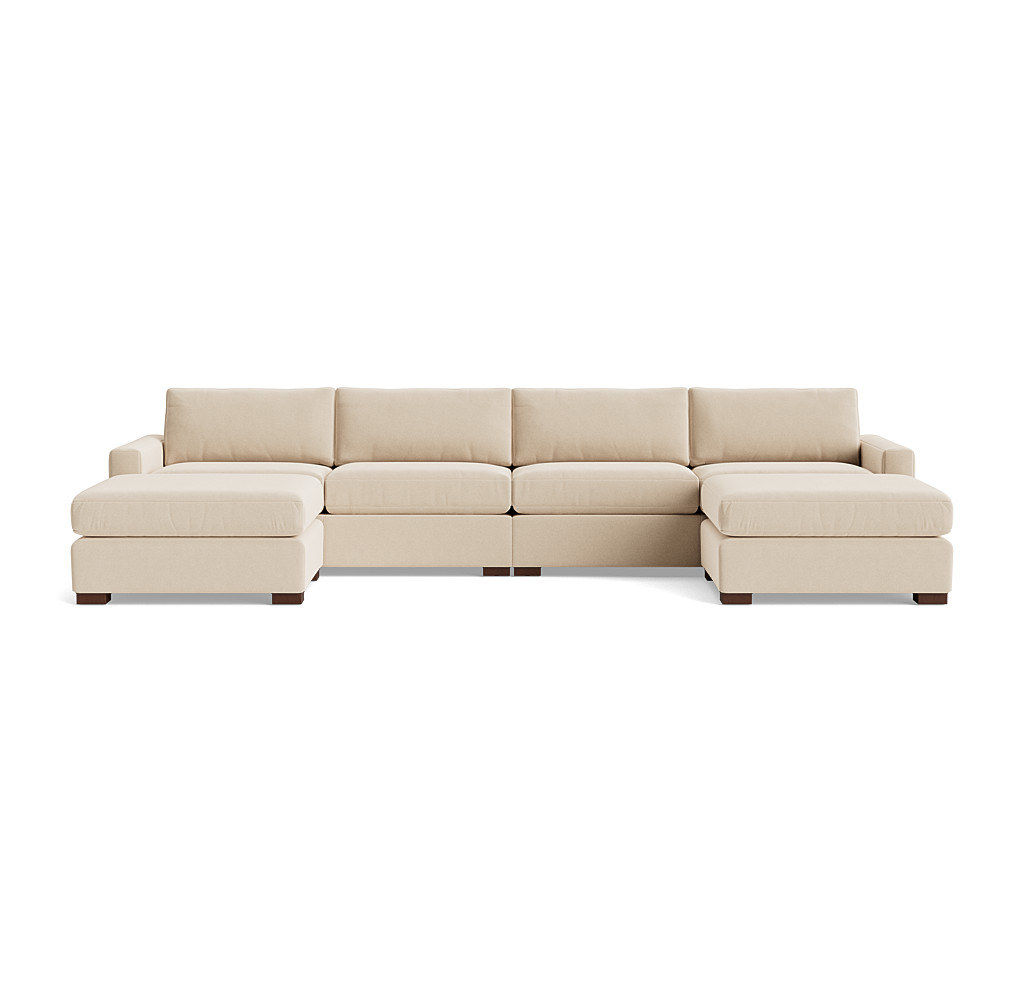 Carson Luxe 4-Piece Loveseat Sectional