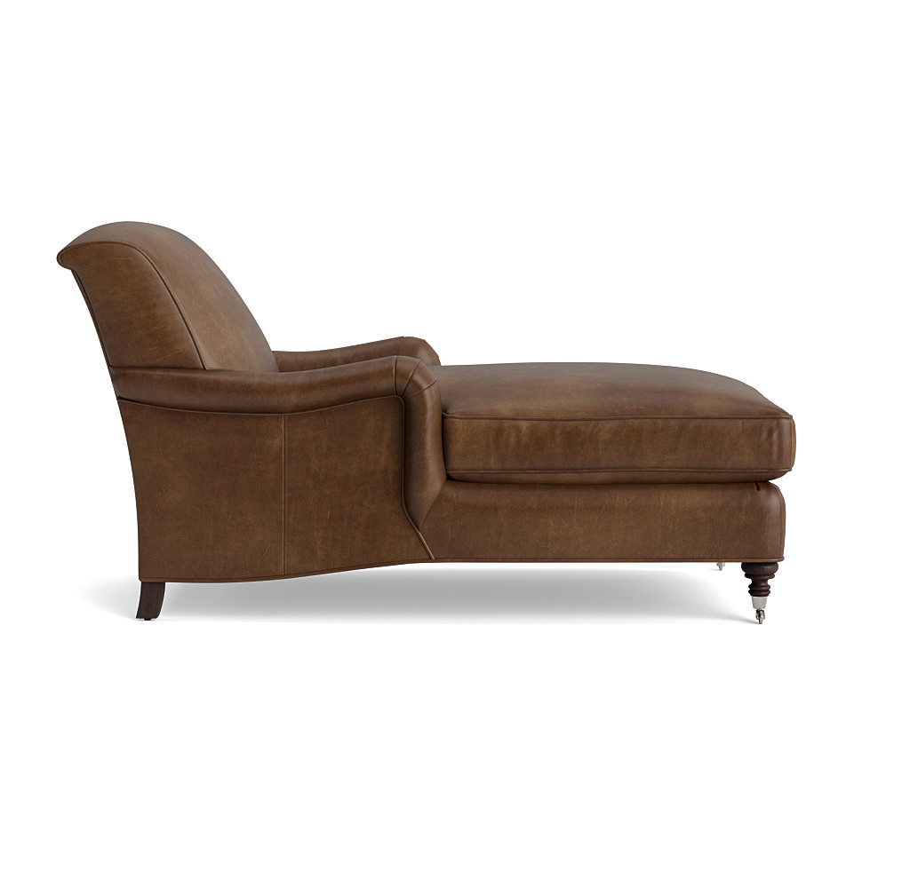London Leather Chaise
