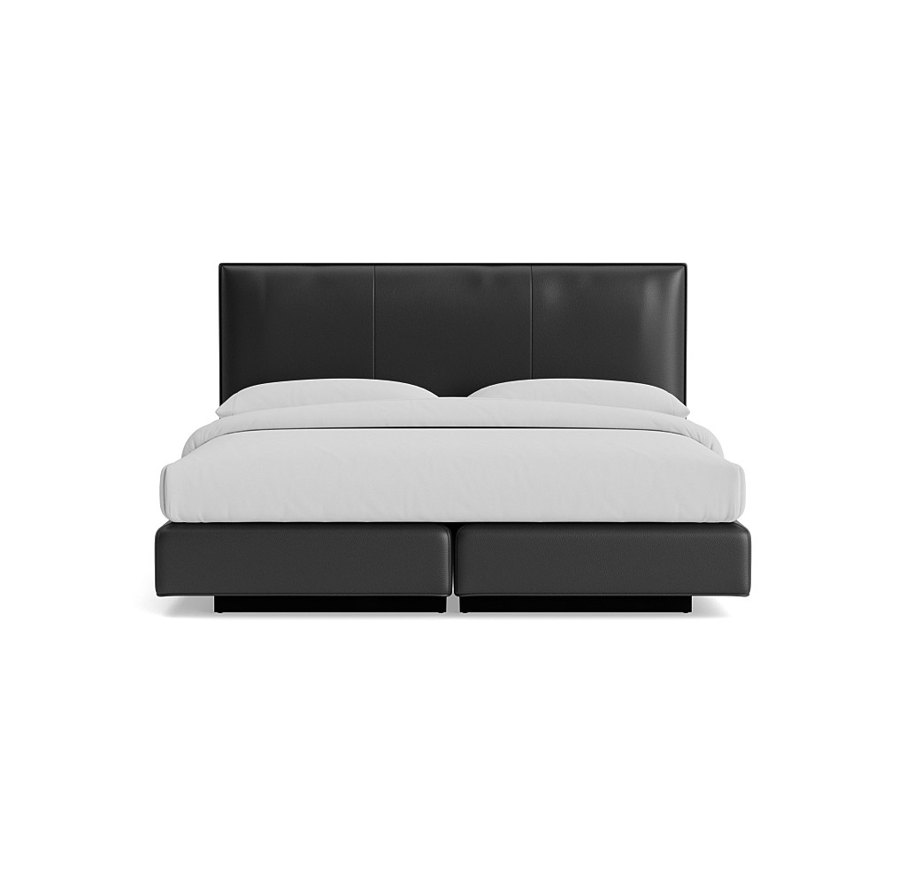 monroe leather platform bed