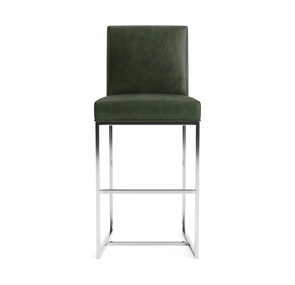 Gage Leather Bar Stool