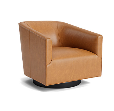 COOPER LEATHER SWIVEL CHAIR
