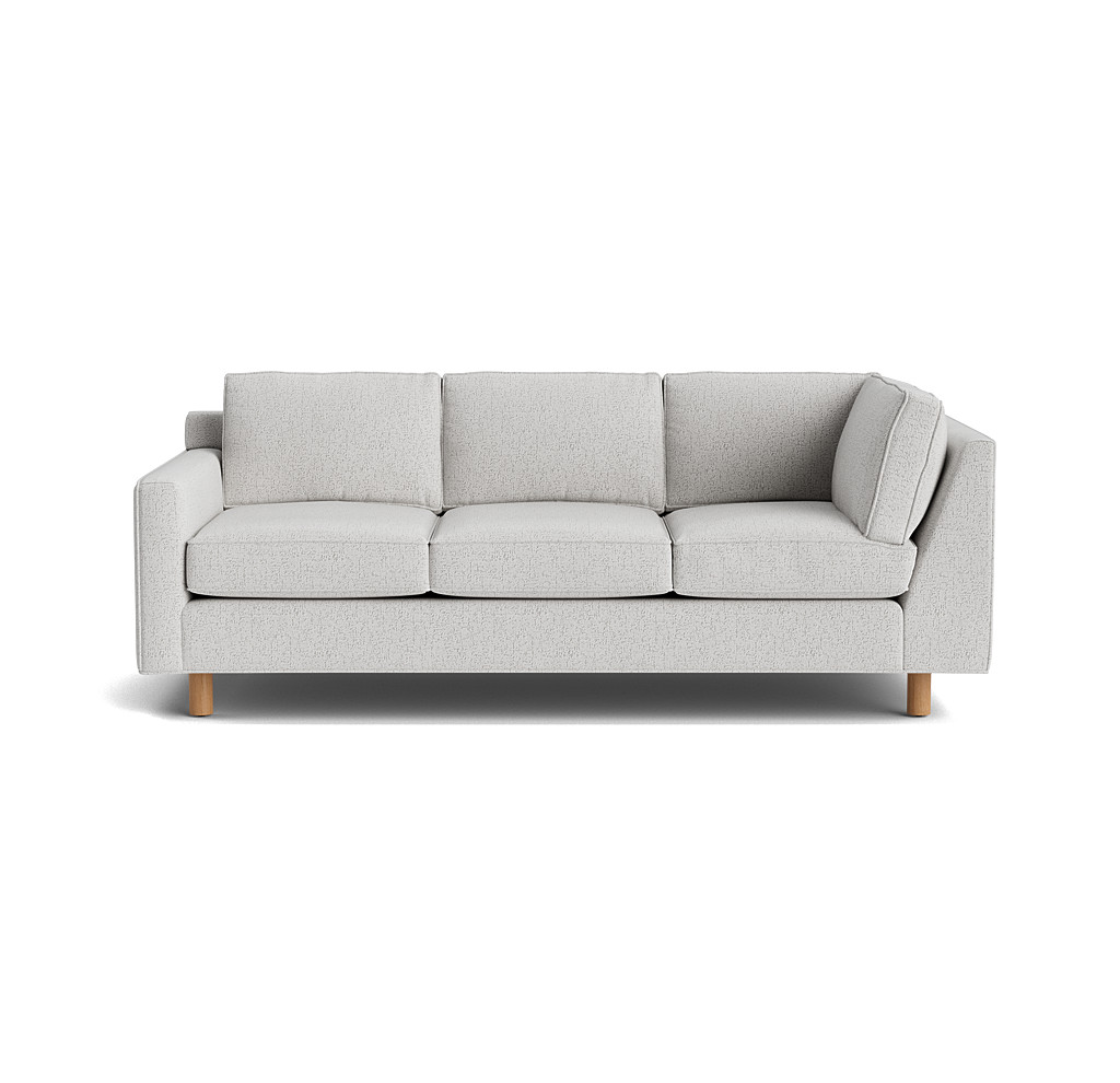 hunter studio left arm return sofa with welt