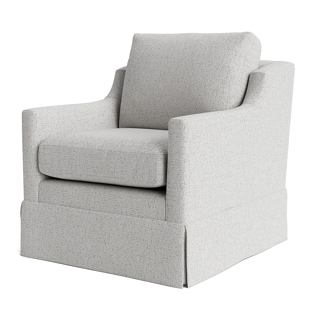 skirted swivel chair