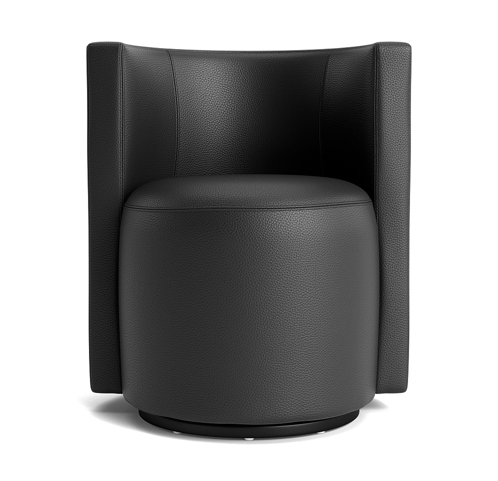 Poppy Leather Swivel Chair