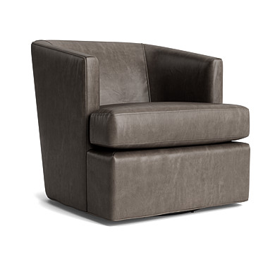 COCO LEATHER FULL SWIVEL CHAIR