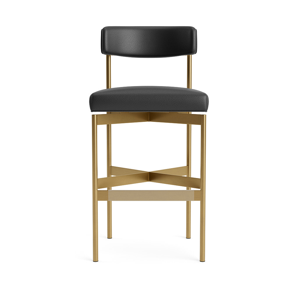 remy leather bar stool