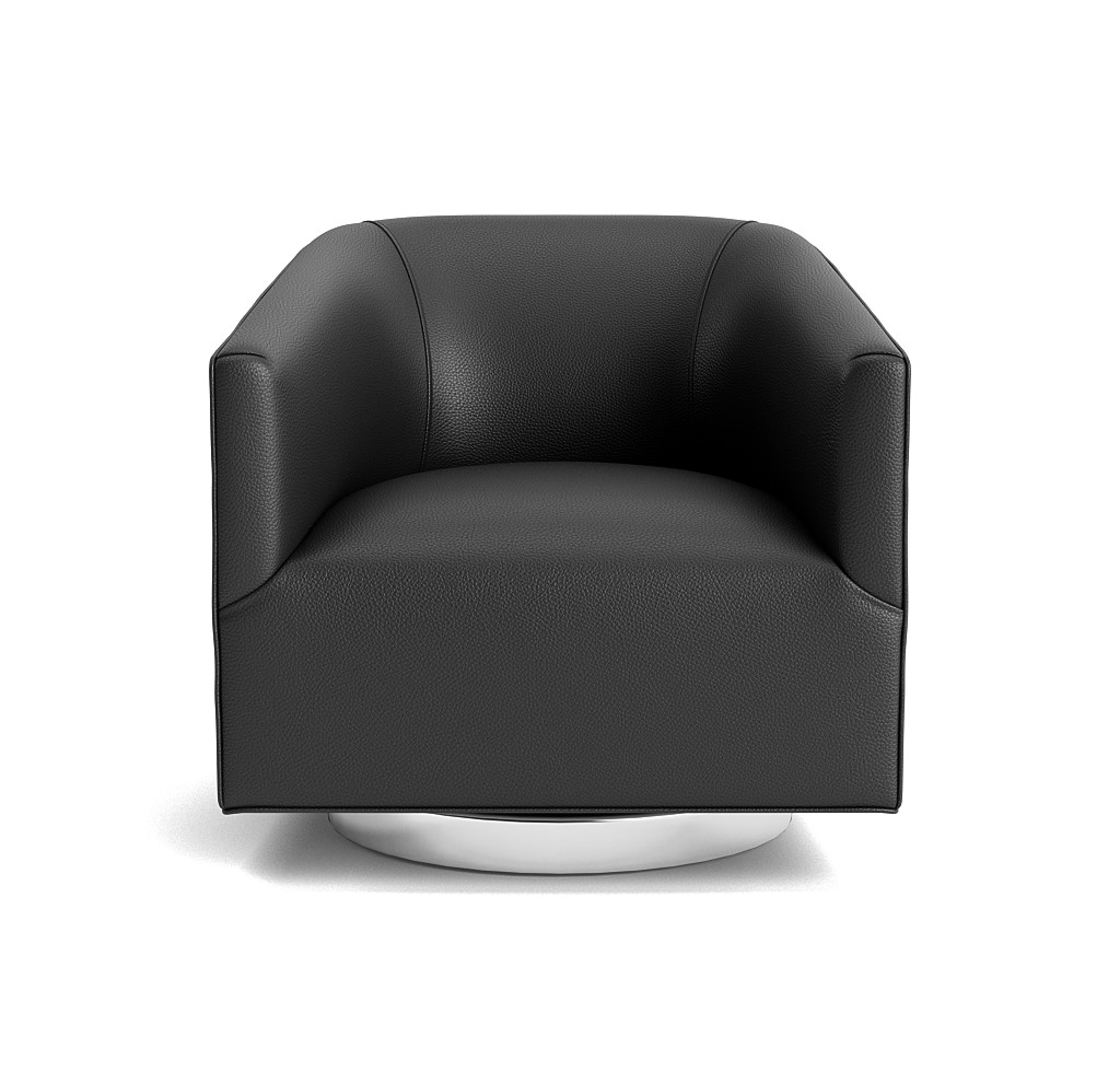 cooper studio leather swivel chair