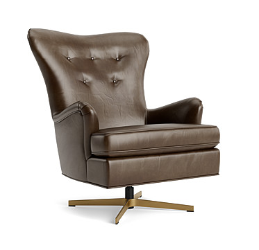 ORSON LEATHER SWIVEL CHAIR