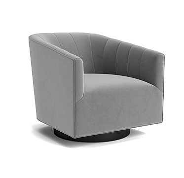 COOPER CHANNEL TUFTED SWIVEL CHAIR