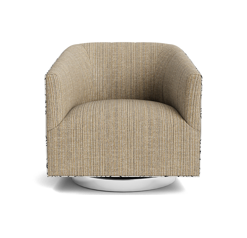 Cooper Channel Tufted Swivel Chair