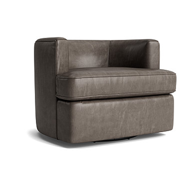 RYDER LEATHER SWIVEL CHAIR