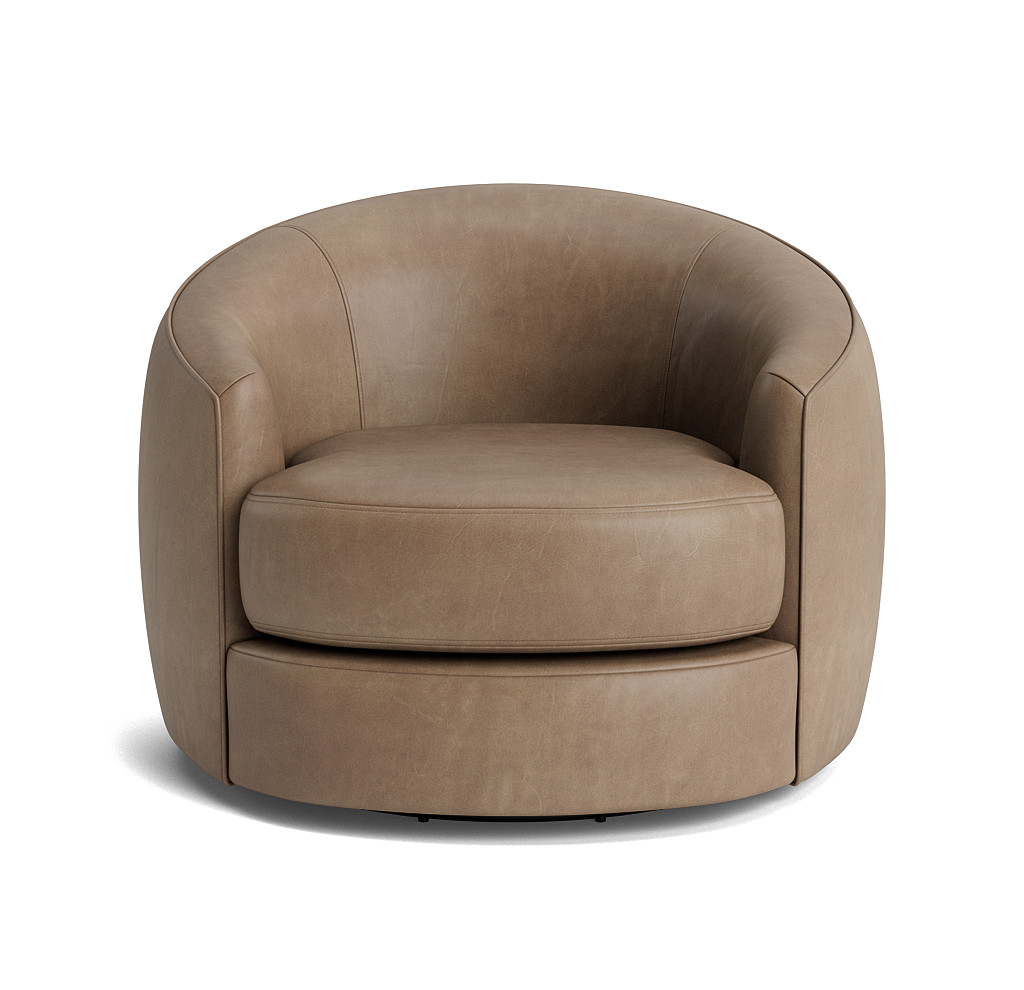 Giselle Leather Swivel Chair