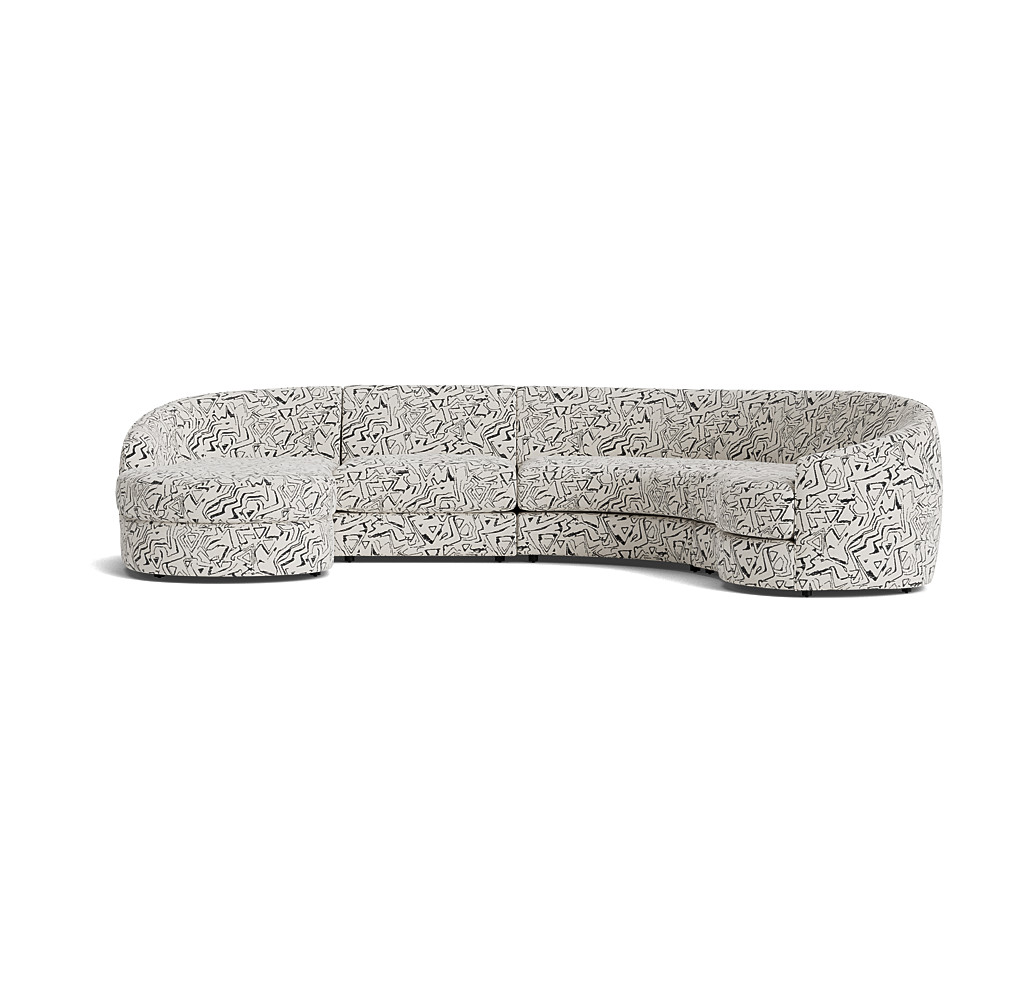 Giselle Left 4-Piece Chaise Sectional