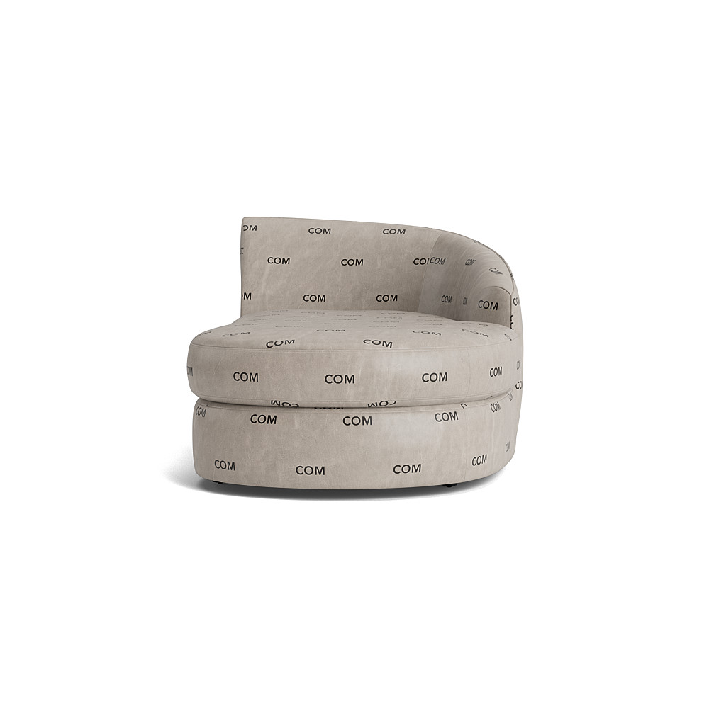 Giselle Leather Right Arm Chaise