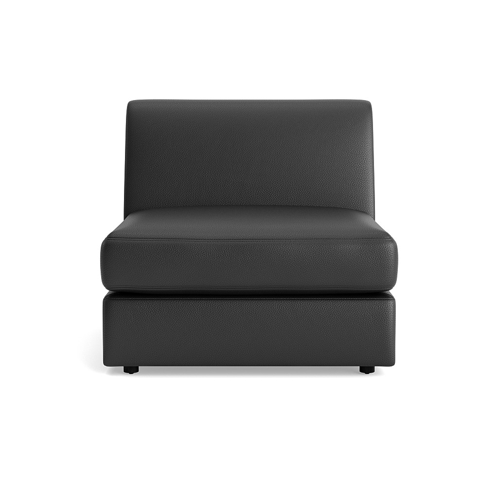 Giselle Leather Armless Chair