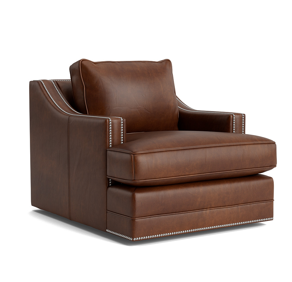 keaton top grain leather chair