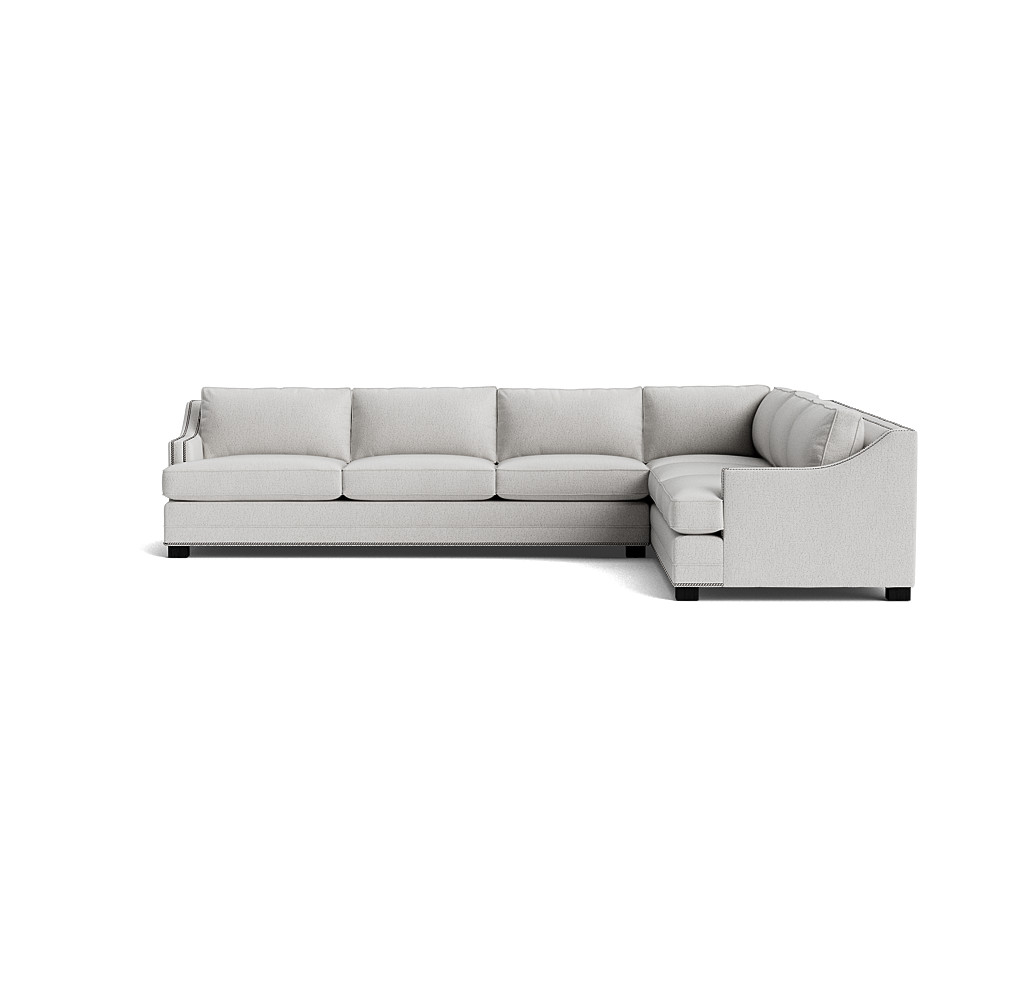 Keaton Slope Arm Left Sectional w/Nailhead